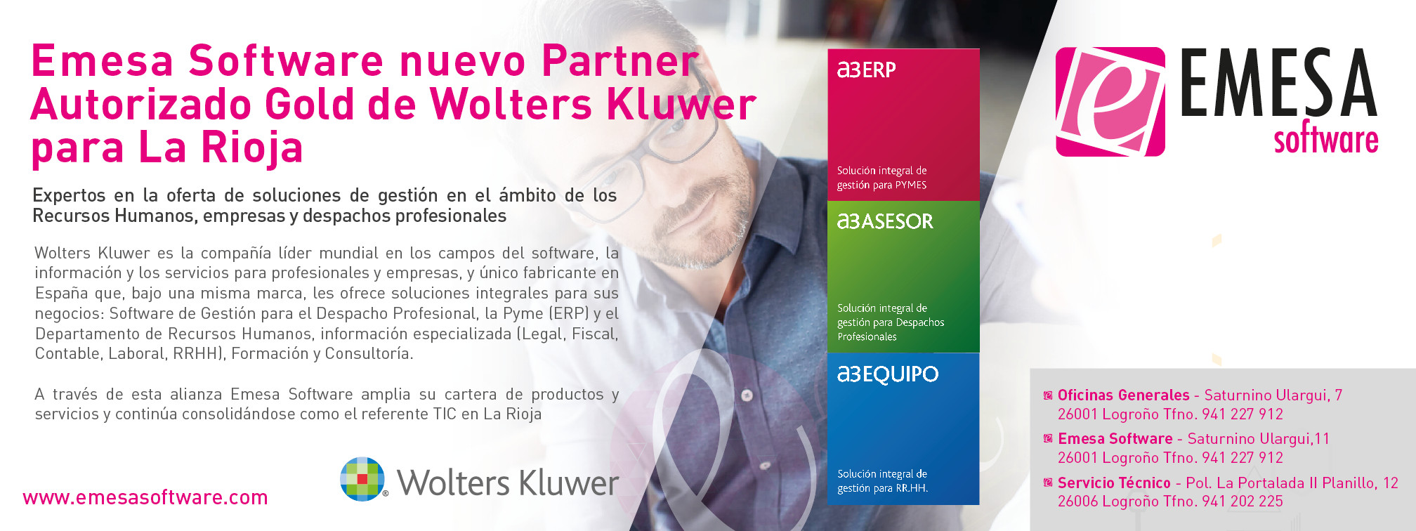 Emesa Software nuevo Partner Wolters Kluwer