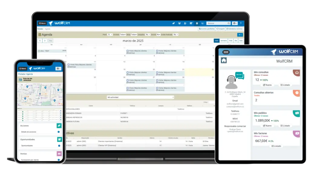 wolf crm gestion clientes emesa
